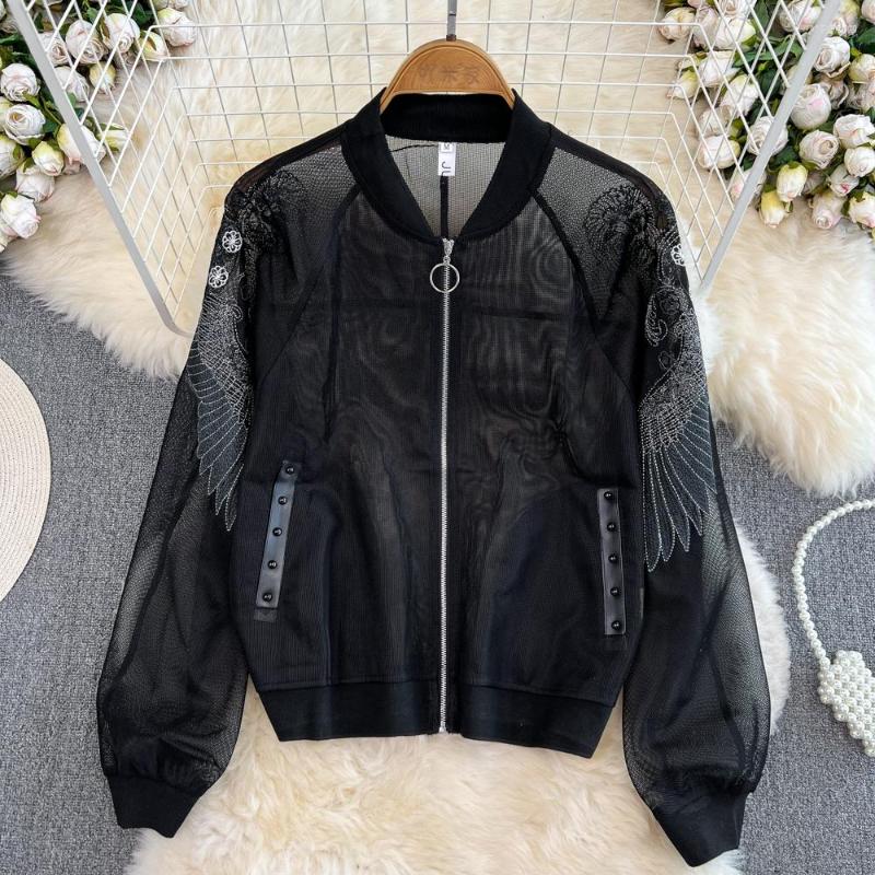 Women' Jackets Amolapha Women Spring Summer 2023 Thin Sunscreen Cardigan Over Loose Peeled Wing Short Coat Female, Black
Women' Jackets Amolapha Women Spring Summer 2023 Thin Sunscreen Cardigan Over Loose Peeled Wing Short Coat Female, Black