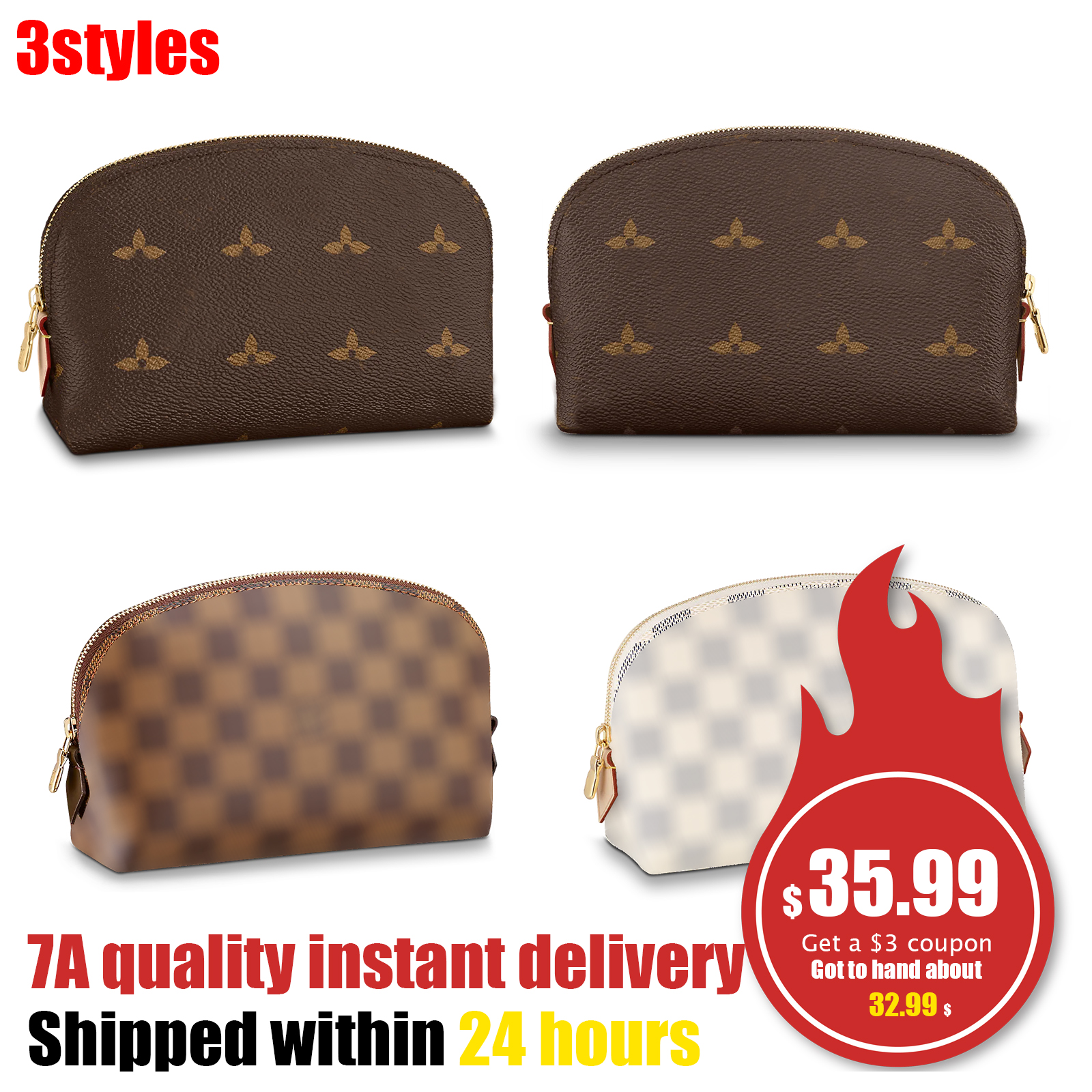 lvl M47515 Cosmetic make up bags flower tote wallet clutch Women Men toiletry baby luxury Designer travel Genuine Leather purse shoulder wash pouch makeup Bag zipper, Damire ebene
lvl M47515 Cosmetic make up bags flower tote wallet clutch Women Men toiletry baby luxury Designer travel Genuine Leather purse shoulder wash pouch makeup Bag zipper, Damire ebene