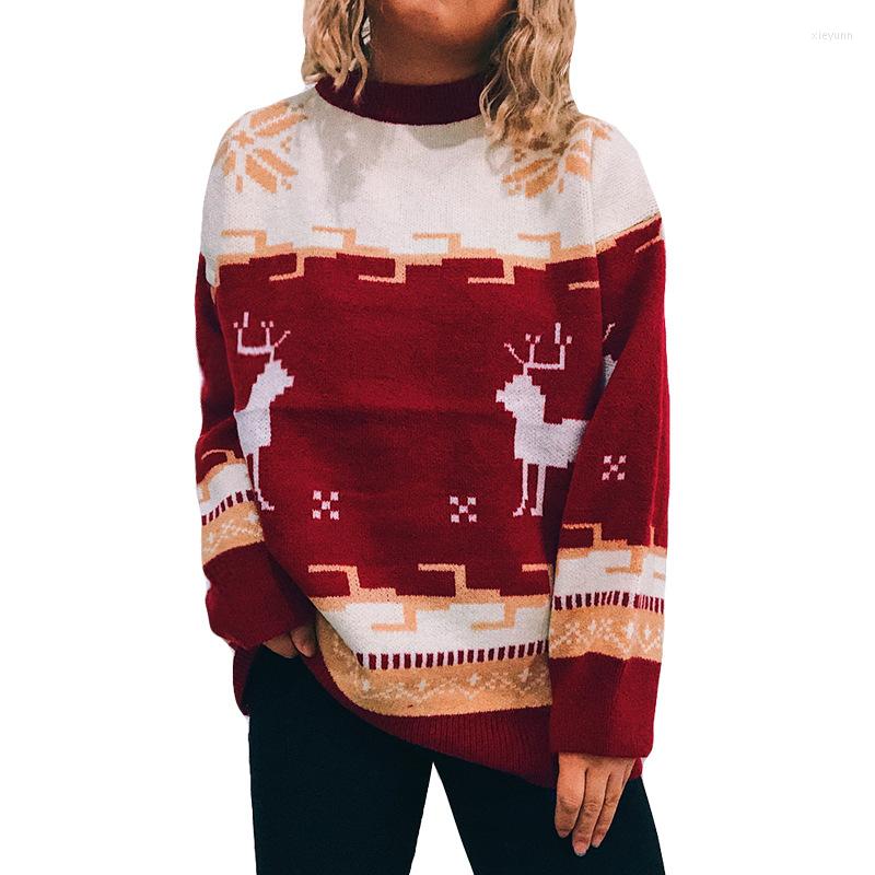 Women' Sweaters Christmas Themed Round Neck Long Sleeve Sweater Woman Vintage Knitted Pullover Loose Jumper Winter Warm Festival Knitwear, Green
Women' Sweaters Christmas Themed Round Neck Long Sleeve Sweater Woman Vintage Knitted Pullover Loose Jumper Winter Warm Festival Knitwear, Green