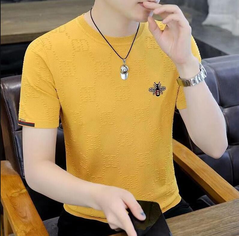 Designer Mens T-Shirts 2023GG Slim Fit Knitted T Shirt O-Neck Fashion Men Casual T-Shirt, 11
Designer Mens T-Shirts 2023GG Slim Fit Knitted T Shirt O-Neck Fashion Men Casual T-Shirt, 11
