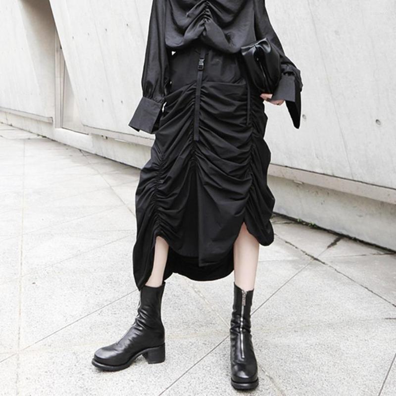 Skirts 2023 Dark Wind Adjusts Fork Buckle Two-Wearing Chest Dress Irregular Pleated Skirt Summer 1170, Black
Skirts 2023 Dark Wind Adjusts Fork Buckle Two-Wearing Chest Dress Irregular Pleated Skirt Summer 1170, Black