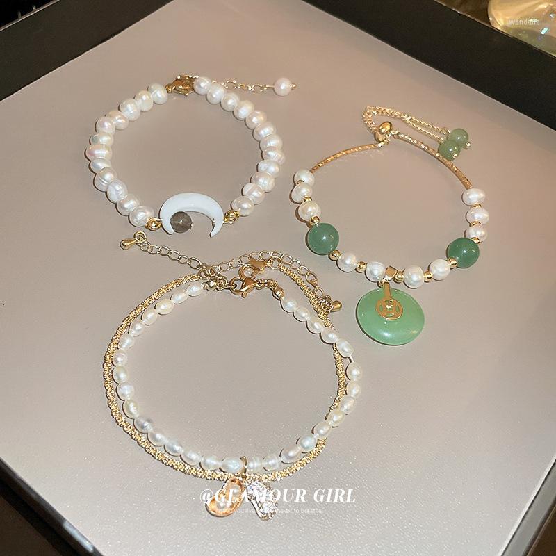 Strand Moon Peanut Coin Freshwater Pearl Bracelet Fashion Senior Sense String Light Luxury Hand Ornaments Jewelry Female
Strand Moon Peanut Coin Freshwater Pearl Bracelet Fashion Senior Sense String Light Luxury Hand Ornaments Jewelry Female
