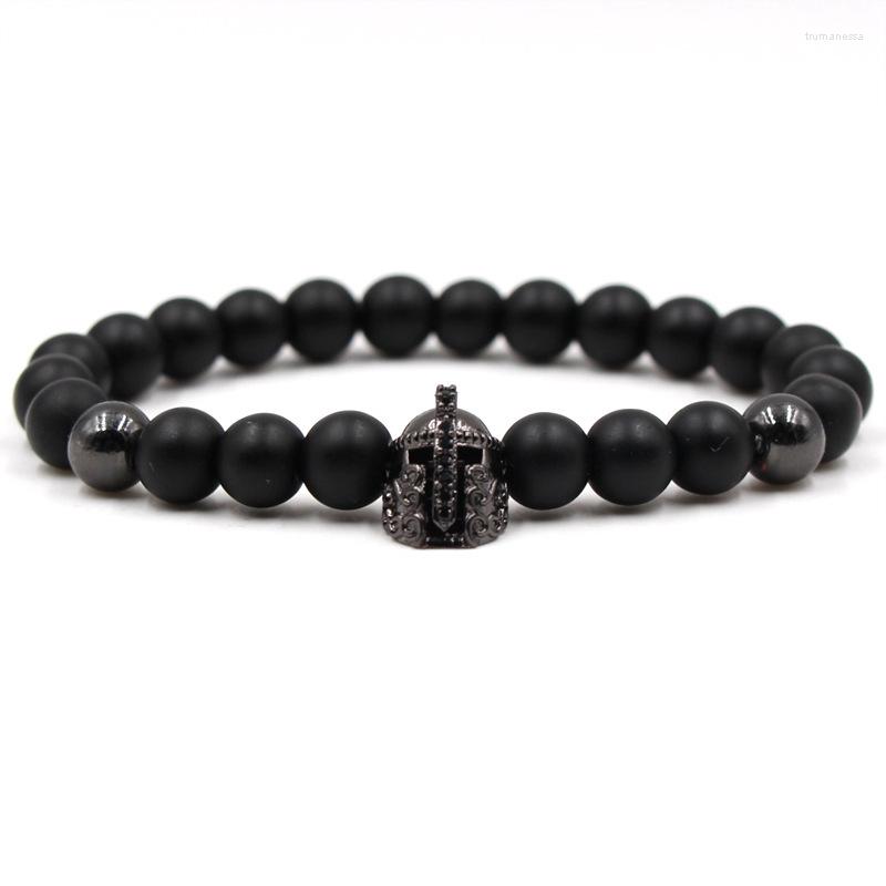 Strand 2023 Vintage Helmet Charm Bracelet Men Handmade Pave Cubic Zirconia Matte Bead For Jewelry Gift
Strand 2023 Vintage Helmet Charm Bracelet Men Handmade Pave Cubic Zirconia Matte Bead For Jewelry Gift