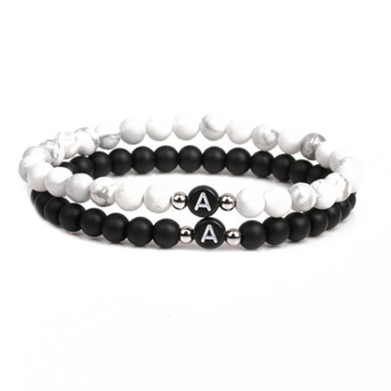 Link Bracelets Chain Black White Stone DIY Id 26 Letters Bracelet For Women Men Couple Jewelry Name Friendship Lucky Bead Kids Family
Link Bracelets Chain Black White Stone DIY Id 26 Letters Bracelet For Women Men Couple Jewelry Name Friendship Lucky Bead Kids Family