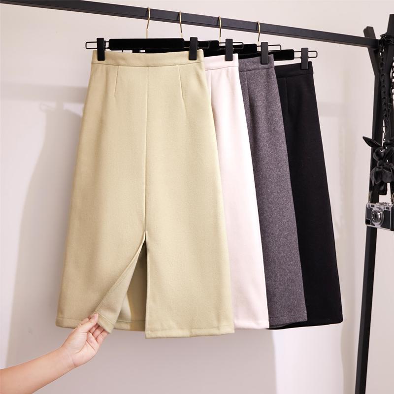Skirts Beige Woolen Skirt Women' Autumn And Winter 2023 Korean High Waist Medium Length Slit Thin Solid A-line, See chart
Skirts Beige Woolen Skirt Women' Autumn And Winter 2023 Korean High Waist Medium Length Slit Thin Solid A-line, See chart