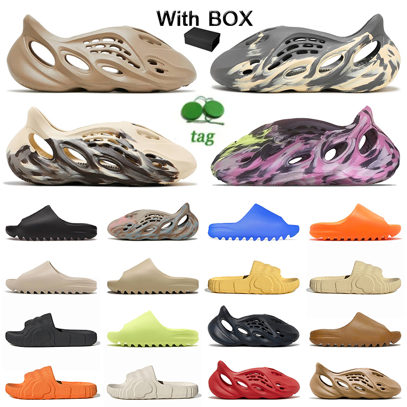 

Designer slippers men woman slider foam runners vermillion mineral blue onyx pure sandals slide slipper ochre bone resin clog desert ararat EVA slides shoe 36-47, E6 magic lime desert sand 36-46