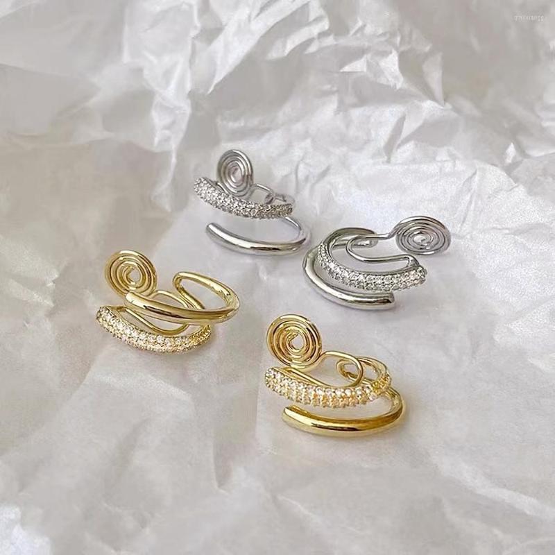 Backs Earrings Copper Alloy Korean Clip On 18K Gold Plated Cubic Zircon Fake Piercing Geometry And Simplicity For Women
Backs Earrings Copper Alloy Korean Clip On 18K Gold Plated Cubic Zircon Fake Piercing Geometry And Simplicity For Women