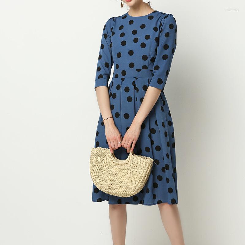 Casual Dresses Spring Summer Ladies Vintage 2023 Chiffon Dress O Neck Half Sleeve Print Dot High Waist Women Knee Length, Black
Casual Dresses Spring Summer Ladies Vintage 2023 Chiffon Dress O Neck Half Sleeve Print Dot High Waist Women Knee Length, Black