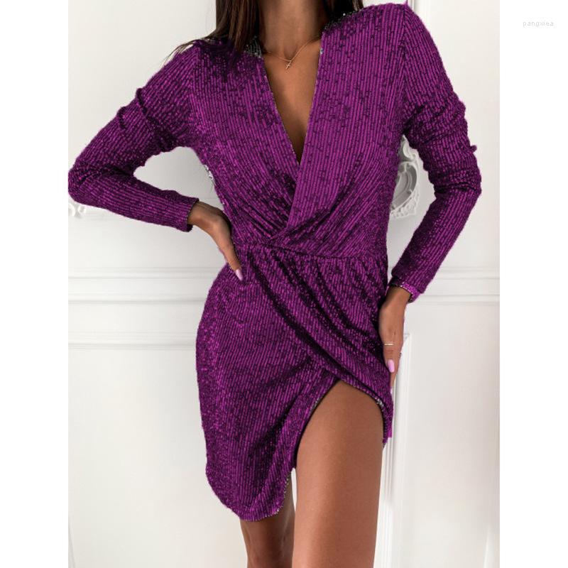Casual Dresses Women Hollow Out V-neck Slit Bodycon Autumn Sexy Sequin Glitter Shiny Mini Dress Winter Long Sleeve Party WL30, Blue
Casual Dresses Women Hollow Out V-neck Slit Bodycon Autumn Sexy Sequin Glitter Shiny Mini Dress Winter Long Sleeve Party WL30, Blue