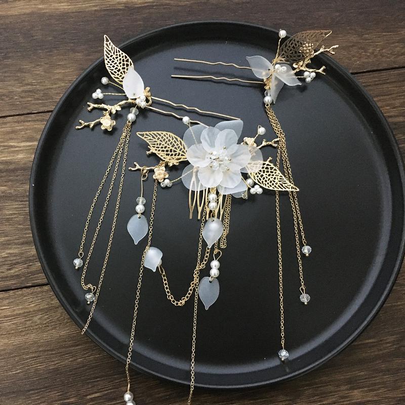 Hair Clips & Barrettes 3pc/Set Luxurious Girls Headpiece Alloy Leaf Crystal Resin Flower Women Clip Bridal Jewelry Pearl Tassel HairpinsHair
Hair Clips & Barrettes 3pc/Set Luxurious Girls Headpiece Alloy Leaf Crystal Resin Flower Women Clip Bridal Jewelry Pearl Tassel HairpinsHair