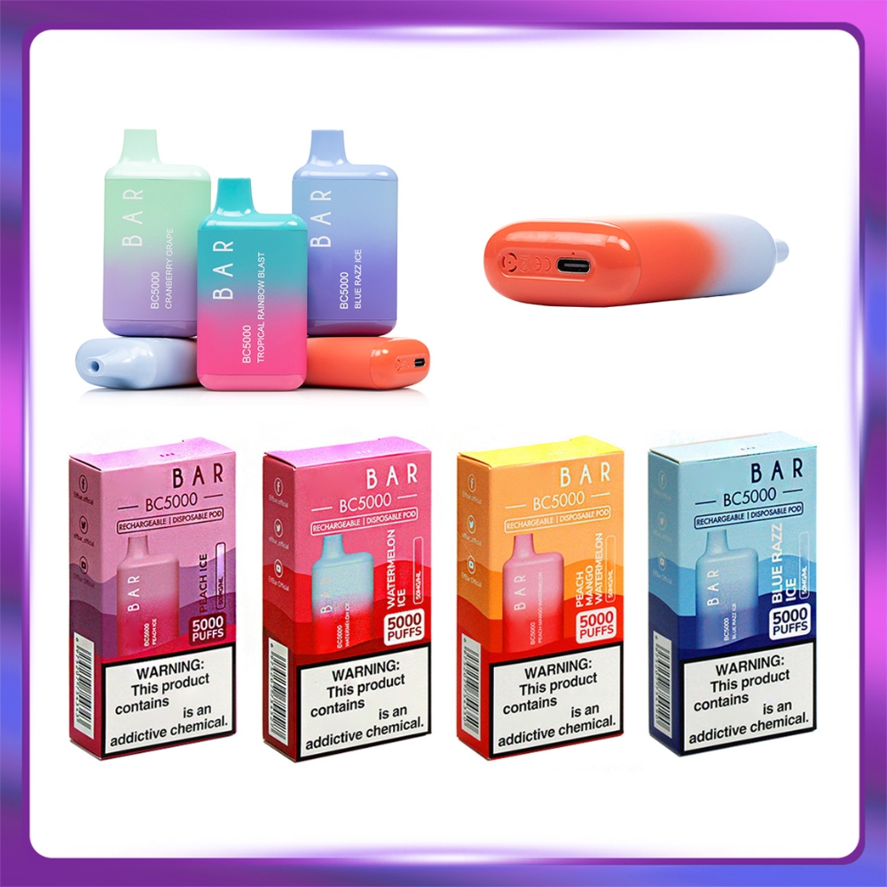 Ef Bar BC5000 E cigarettes 5000 Puffs Disposable Vape Pen 13ml Prefilled Mesh Coil Pods 650mAh Rechargeable Battery Vaporizers randm tornado bang geek bar posh plus
Ef Bar BC5000 E cigarettes 5000 Puffs Disposable Vape Pen 13ml Prefilled Mesh Coil Pods 650mAh Rechargeable Battery Vaporizers randm tornado bang geek bar posh plus