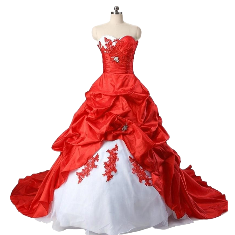 2023 Vintage White And Red Wedding Dress Sweetheart Neckline Sleeveless Ruched Bridal Gowns Back Lace-Up Plus Size Long Retro Gothic bride Dresses, Custom made from color chart
2023 Vintage White And Red Wedding Dress Sweetheart Neckline Sleeveless Ruched Bridal Gowns Back Lace-Up Plus Size Long Retro Gothic bride Dresses, Custom made from color chart