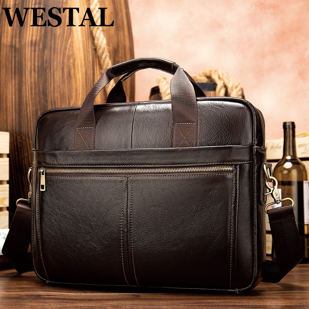 Briefcases WESTAL Men's Briefcases Messenger Bag Men's Genuine Leather 14'' Laptop Bag Man Leather Office Business Bags for Document 8572 230316, 8523-coffee
Briefcases WESTAL Men's Briefcases Messenger Bag Men's Genuine Leather 14'' Laptop Bag Man Leather Office Business Bags for Document 8572 230316, 8523-coffee