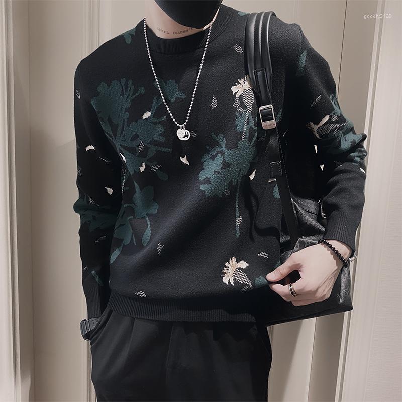 Men's Sweaters Autumn Winter Round Neck Sweater Men Long Sleeve Floral Jacquard Knitted Pullovers Casual Business Knitwear Tops Clothing, Black
Men's Sweaters Autumn Winter Round Neck Sweater Men Long Sleeve Floral Jacquard Knitted Pullovers Casual Business Knitwear Tops Clothing, Black