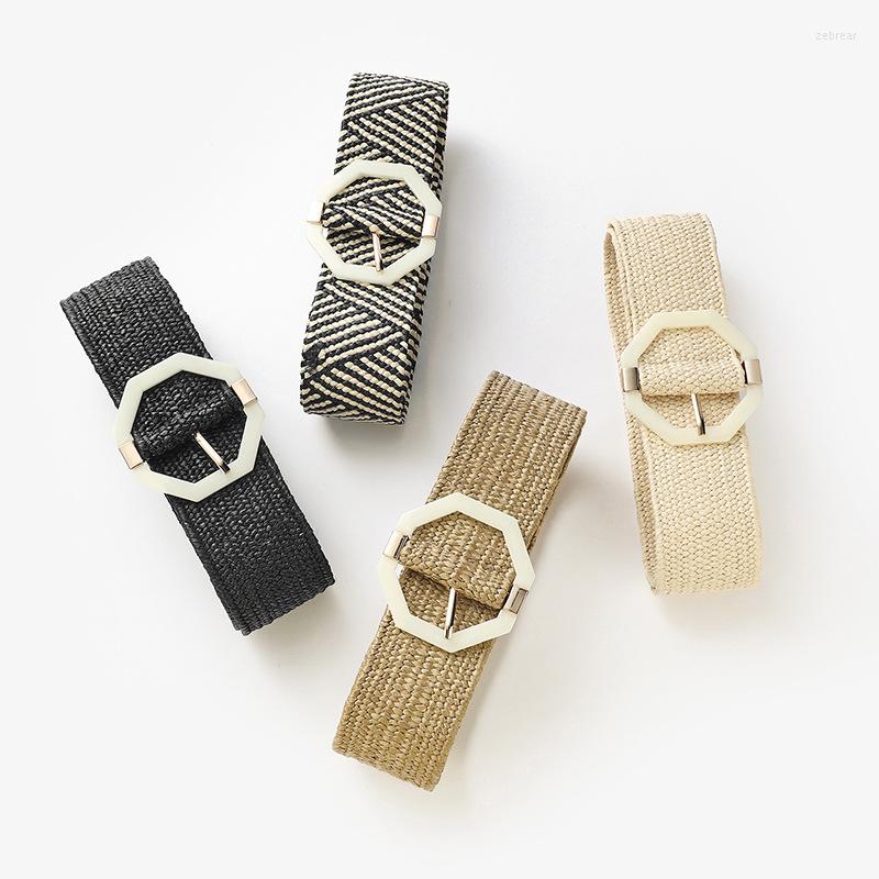 Belts Octagonal Plastic Buckle PP Elastic Wide Waist Cover Decorative Dress Bohemian Casual Women's Belt, Black
Belts Octagonal Plastic Buckle PP Elastic Wide Waist Cover Decorative Dress Bohemian Casual Women's Belt, Black