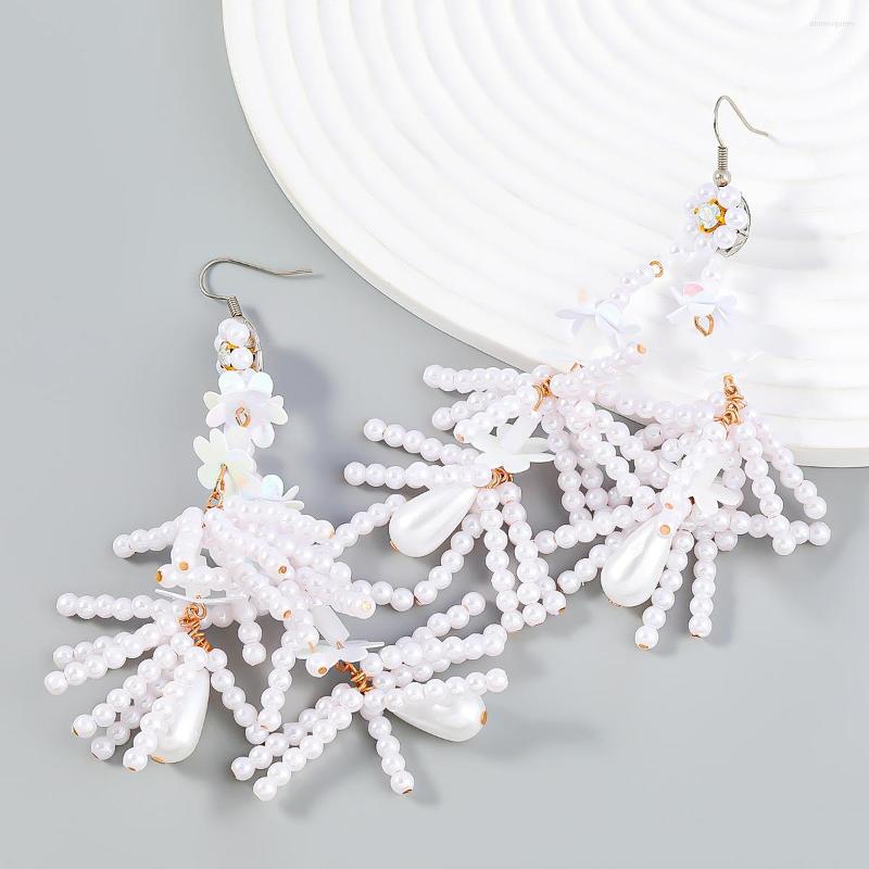 Dangle Earrings Rice Bead Exaggerated Personalised Tassels Trendy Hand-woven Creative Bohemian Alloy Women Beaded
Dangle Earrings Rice Bead Exaggerated Personalised Tassels Trendy Hand-woven Creative Bohemian Alloy Women Beaded