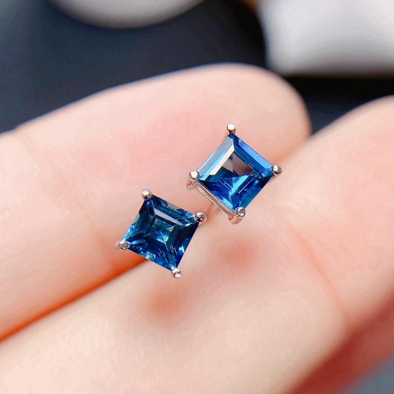 Stud Earrings Natural Topaz Women's Exclusive Blue 925 Sterling Silver Simple And Exquisite
Stud Earrings Natural Topaz Women's Exclusive Blue 925 Sterling Silver Simple And Exquisite