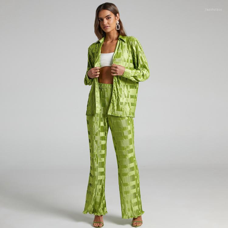 Women' Two Piece Pants 2023 Women Set Tracksuit Full Sleeve Ruffles Blazers Pencil Suit Office Lady Outfits Uniform, Green
Women' Two Piece Pants 2023 Women Set Tracksuit Full Sleeve Ruffles Blazers Pencil Suit Office Lady Outfits Uniform, Green