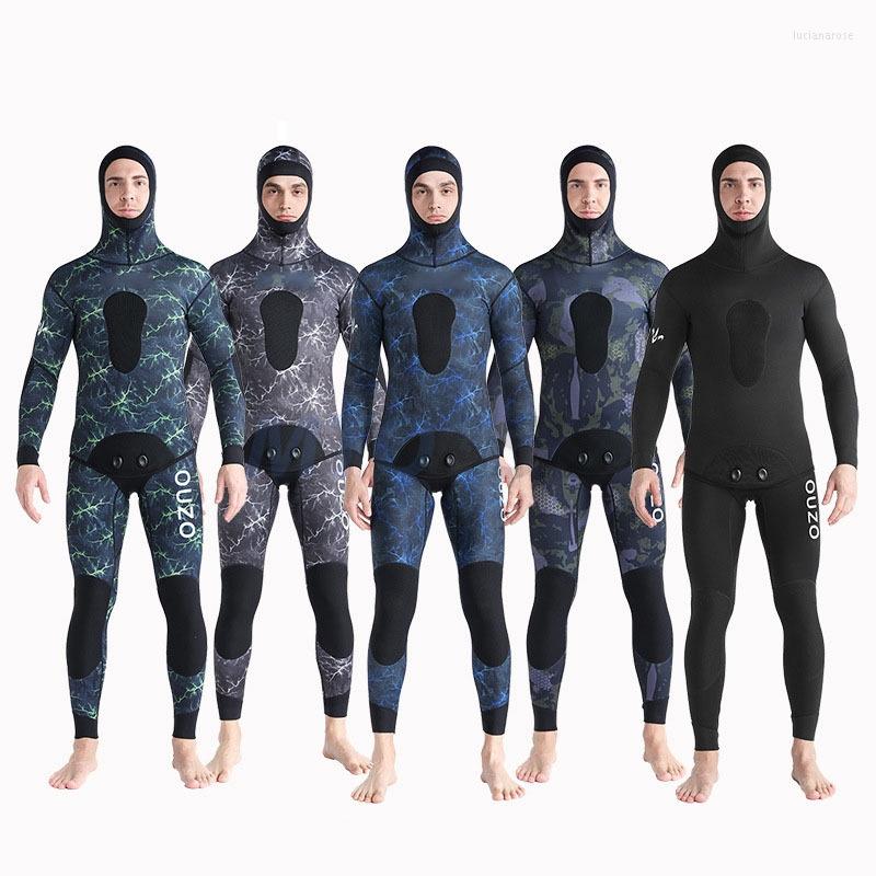 Women's Swimwear 2023 Neoprene Scuba Diving Wetsuit 3mm Winter Warm Men Hood Surfing Front Zipper Snorkeling Spearfishing Hooded Suit, Camouflage blue
Women's Swimwear 2023 Neoprene Scuba Diving Wetsuit 3mm Winter Warm Men Hood Surfing Front Zipper Snorkeling Spearfishing Hooded Suit, Camouflage blue