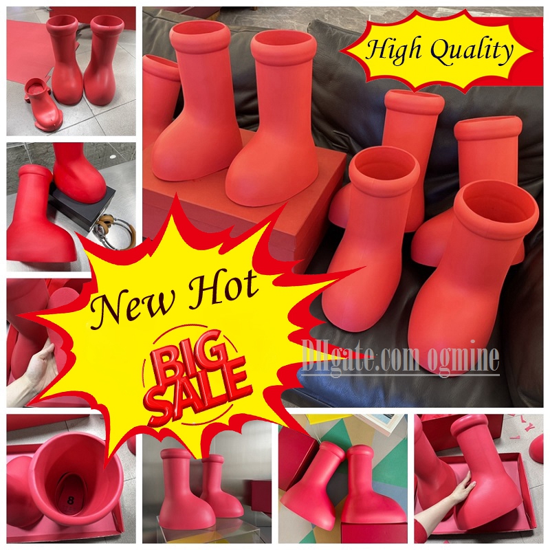 2023 big red boot Men Women Designer High Quality Thick Bottom Mschf Rubber flat Platform Rain Bootie oversized boots big size 35-48 Only US can With Box
2023 big red boot Men Women Designer High Quality Thick Bottom Mschf Rubber flat Platform Rain Bootie oversized boots big size 35-48 Only US can With Box