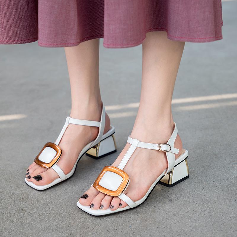 Sandals Summer Women High Heel Sexy Open Toe Thick Sandalias Mujer Back Strap Buckle Fashion Simple Shoes Zapatos, Black
Sandals Summer Women High Heel Sexy Open Toe Thick Sandalias Mujer Back Strap Buckle Fashion Simple Shoes Zapatos, Black
