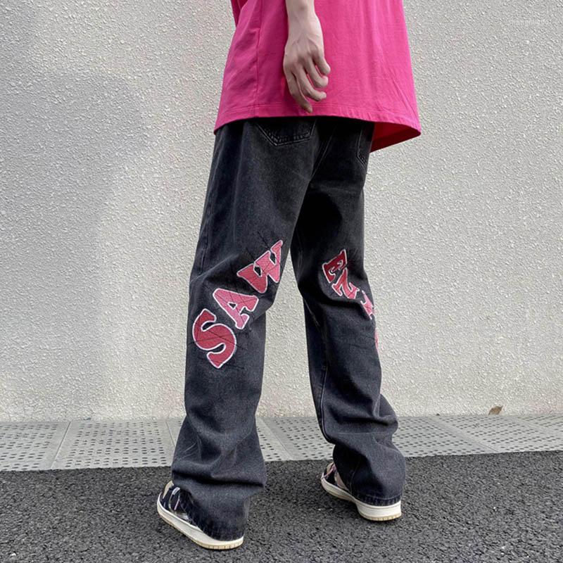 Men' Jeans Embroidered Men Straight Loose Wide-leg Pants Spring And Autumn Korean Fashion High Street Hip Hop Style Male Trousers, Black
Men' Jeans Embroidered Men Straight Loose Wide-leg Pants Spring And Autumn Korean Fashion High Street Hip Hop Style Male Trousers, Black