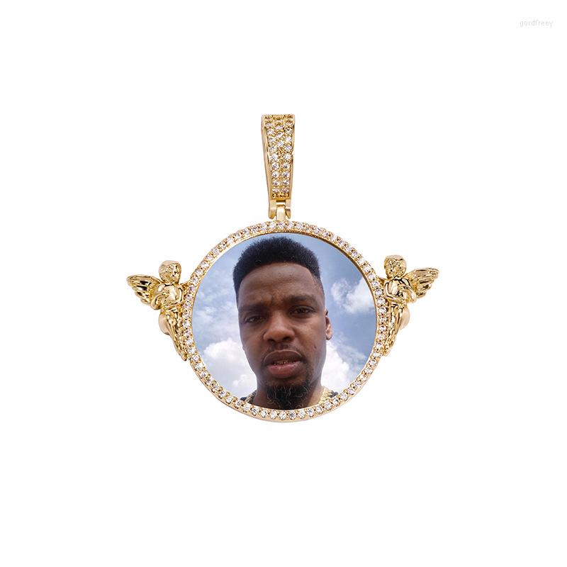 Pendant Necklaces Custom Memory Po Frame Hip Hop Iced Out Angel Medallion Solid Back Zircon Necklace For Men Women
Pendant Necklaces Custom Memory Po Frame Hip Hop Iced Out Angel Medallion Solid Back Zircon Necklace For Men Women