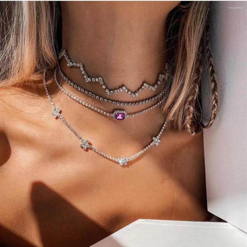Choker Luxury Rhinestone Zigzag Necklace Collar Temperament For Women Bling Crystal Weddings Clavicle Cha
Choker Luxury Rhinestone Zigzag Necklace Collar Temperament For Women Bling Crystal Weddings Clavicle Cha