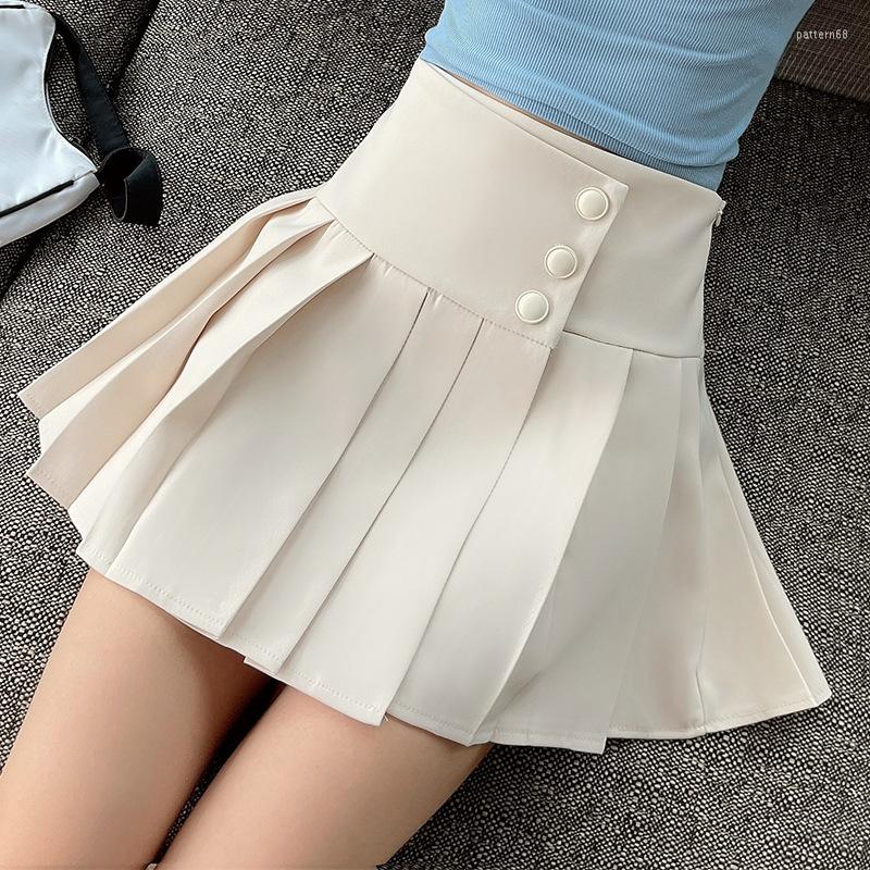 Skirts 2023 Summer High Waist Slimming A-line Solid Women Buttons Pleated Short Mini Skirt Casual Female OL Style Fashion Wears, Black
Skirts 2023 Summer High Waist Slimming A-line Solid Women Buttons Pleated Short Mini Skirt Casual Female OL Style Fashion Wears, Black