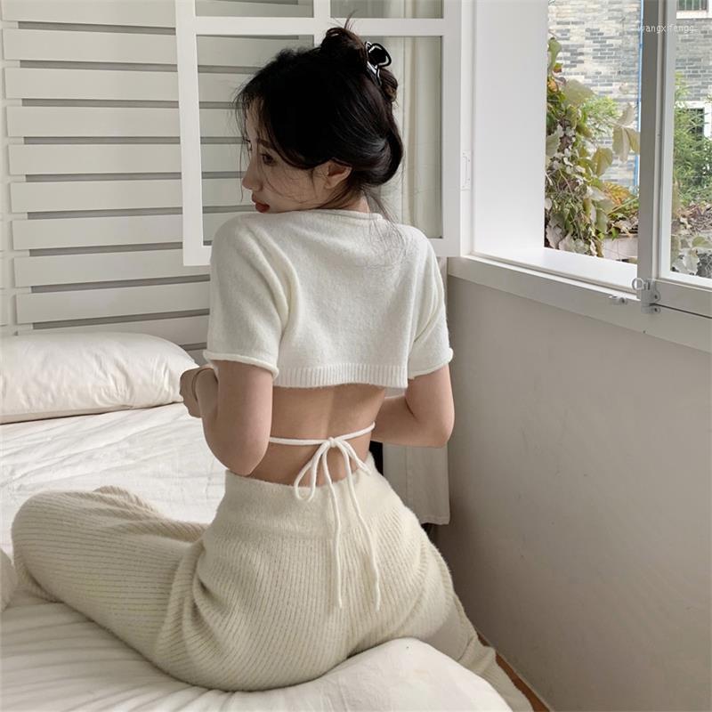 Women's Sweaters Sexy O Short Sleeve Slim White Knit Shirts Backless Crop Top High Waist Jumper T Shirt Pink Sweater Y2k Lace Up Blouse, Black
Women's Sweaters Sexy O Short Sleeve Slim White Knit Shirts Backless Crop Top High Waist Jumper T Shirt Pink Sweater Y2k Lace Up Blouse, Black