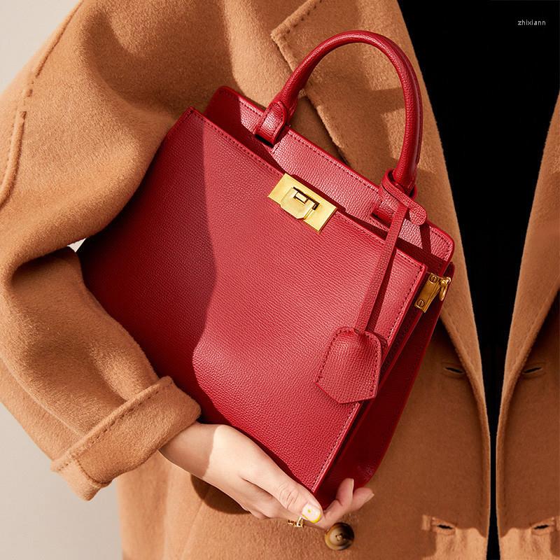 Evening Bags Women's Red Wedding Bridal Large Capacity Shoulder Crossbody Leather Ladies Handbags Designer Soft, Wine red large size
Evening Bags Women's Red Wedding Bridal Large Capacity Shoulder Crossbody Leather Ladies Handbags Designer Soft, Wine red large size
