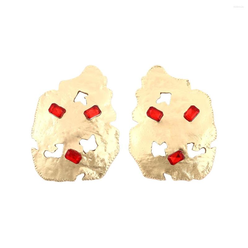 Stud Earrings Lady Irregular Shape Metal For Women Textured Crystal Embellished Fashion Party Jewelry Accessories
Stud Earrings Lady Irregular Shape Metal For Women Textured Crystal Embellished Fashion Party Jewelry Accessories