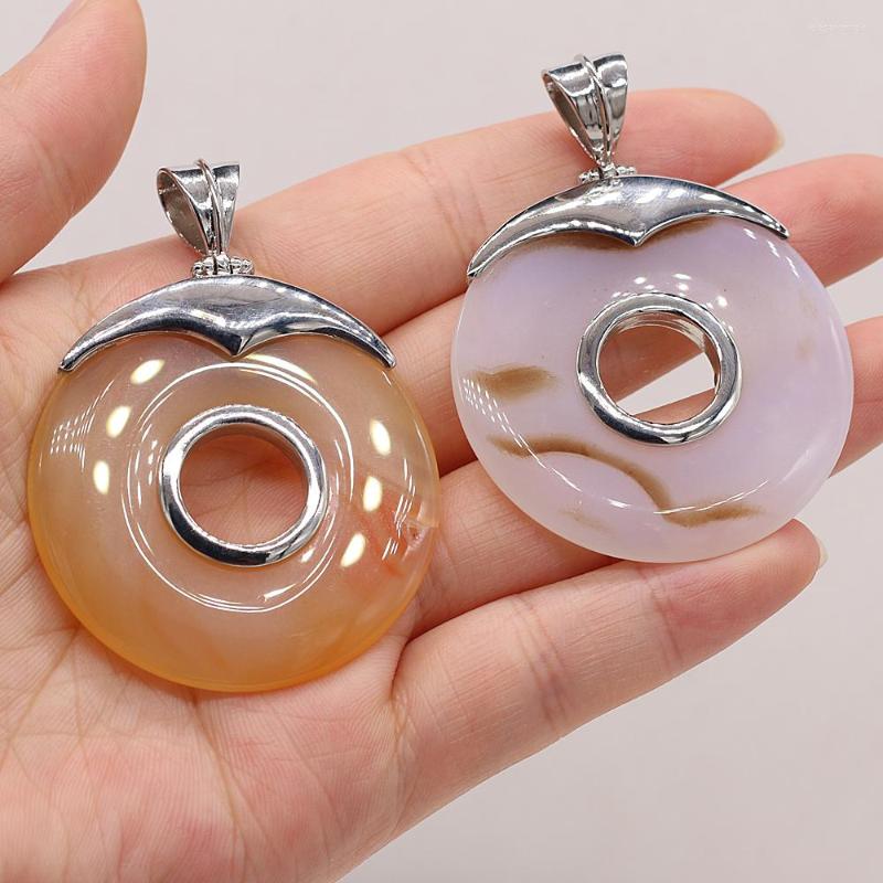 Pendant Necklaces 1pcs Natural Agate Pandent Gem Stone Round Shape Necklace For Making Jewelry DIY Accessories Size 45x45mm
Pendant Necklaces 1pcs Natural Agate Pandent Gem Stone Round Shape Necklace For Making Jewelry DIY Accessories Size 45x45mm