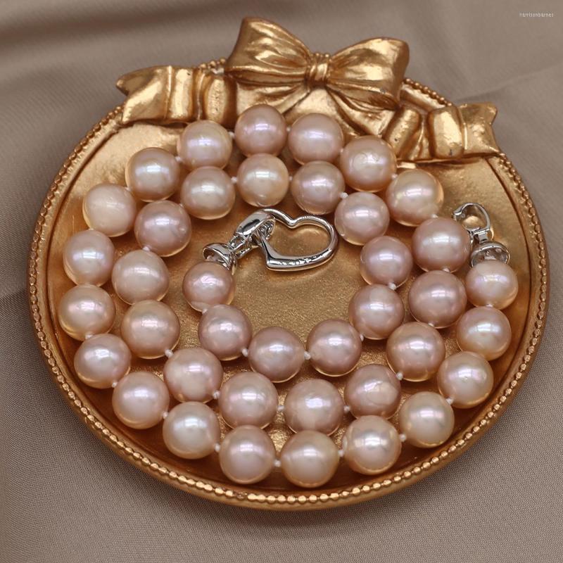 Chains Natural Round Shape Pearl Necklace Cultured Freshwater Pink Baroque Beads For Jewelry Women Gift Party
Chains Natural Round Shape Pearl Necklace Cultured Freshwater Pink Baroque Beads For Jewelry Women Gift Party