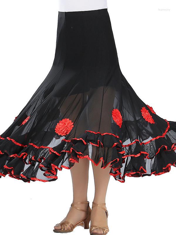 Stage Wear Women Ballroom Dance Training Long Skirt Modern Show Square Latin Practice, Black
Stage Wear Women Ballroom Dance Training Long Skirt Modern Show Square Latin Practice, Black