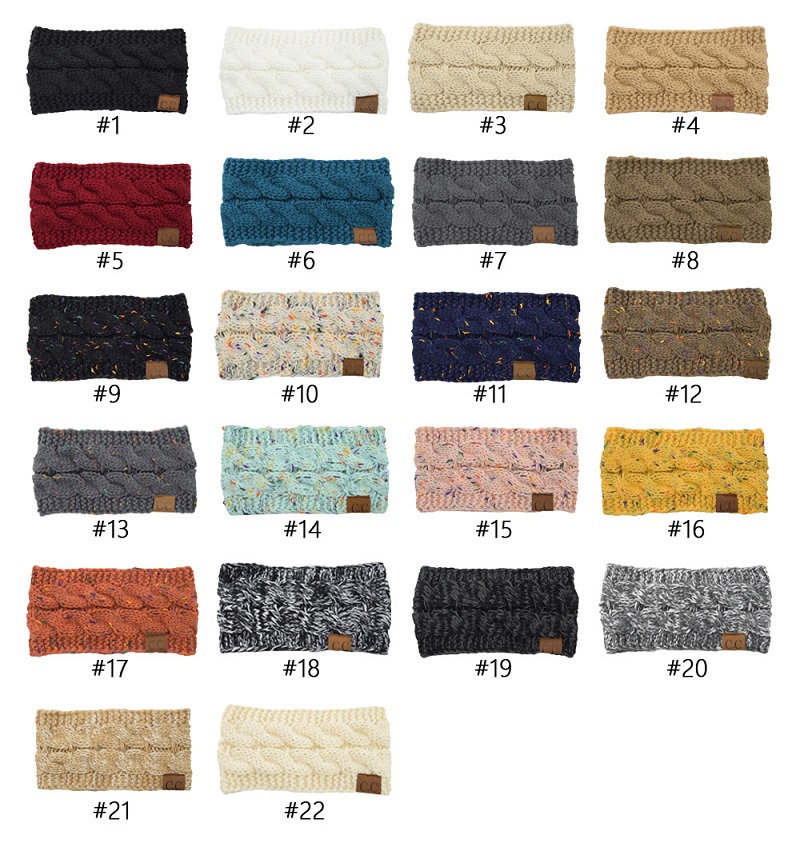CC Hairband Ribbon Colorful Knitted Crochet Twist Headband Winter Ear Warmer Elastic Hairbands Wide Hair Accessories For ladies or girls, Remarks color/quantity
CC Hairband Ribbon Colorful Knitted Crochet Twist Headband Winter Ear Warmer Elastic Hairbands Wide Hair Accessories For ladies or girls, Remarks color/quantity