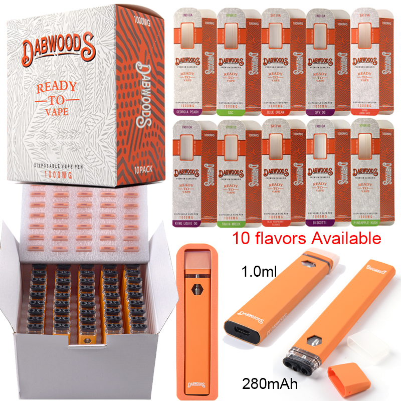 US Stock Dabwoods Empty Disposable Vape Pens Rechargeable 1.0ml 280mah Battery Dab Pens Micro USB Bar 10 flavors Electronic Cigarettes
US Stock Dabwoods Empty Disposable Vape Pens Rechargeable 1.0ml 280mah Battery Dab Pens Micro USB Bar 10 flavors Electronic Cigarettes