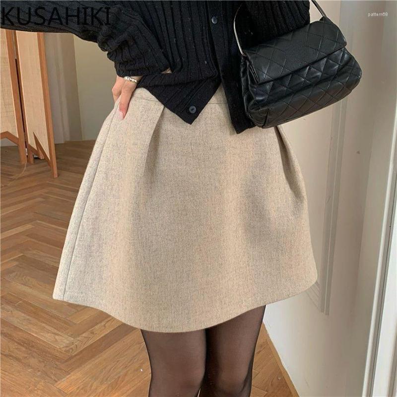 Skirts KUSAHIKI High Waist Sweet A-line Woman 2023 Spring Autumn Bottoms Korean Fashion Elegant Mini Skirt Faldas De Mujer, Black
Skirts KUSAHIKI High Waist Sweet A-line Woman 2023 Spring Autumn Bottoms Korean Fashion Elegant Mini Skirt Faldas De Mujer, Black