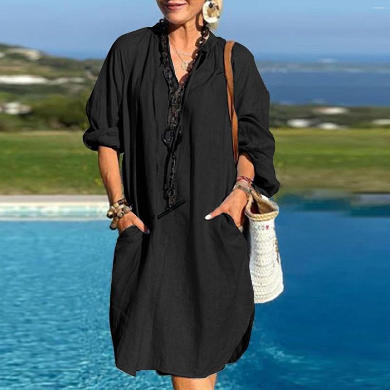 Casual Dresses Women Oversized Summer Dress 2023 Breathable Harajuku Kaftan Solid Long Sleeve V-Neck Shirts Knee Length Boho, Brown
Casual Dresses Women Oversized Summer Dress 2023 Breathable Harajuku Kaftan Solid Long Sleeve V-Neck Shirts Knee Length Boho, Brown