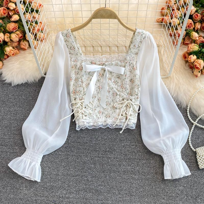 Women's Blouses Almighty Casual For Women Autumn Puff Long Sleeve Square Collar Floral Print Femme Shirts Tops Patchwork Woman Blusas, Gray
Women's Blouses Almighty Casual For Women Autumn Puff Long Sleeve Square Collar Floral Print Femme Shirts Tops Patchwork Woman Blusas, Gray