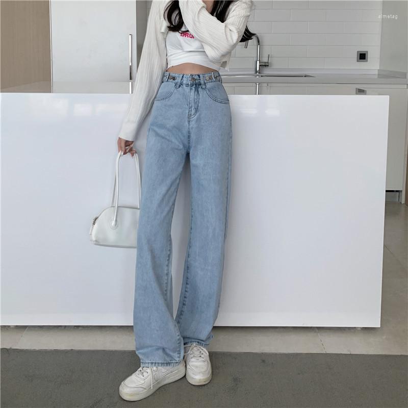 Women' Jeans Shnsophi Spring Autumn Button Up Wide Leg Women High Waist Korean Female Vintage Denim Pants Ladies Mom 2023, Blue
Women' Jeans Shnsophi Spring Autumn Button Up Wide Leg Women High Waist Korean Female Vintage Denim Pants Ladies Mom 2023, Blue
