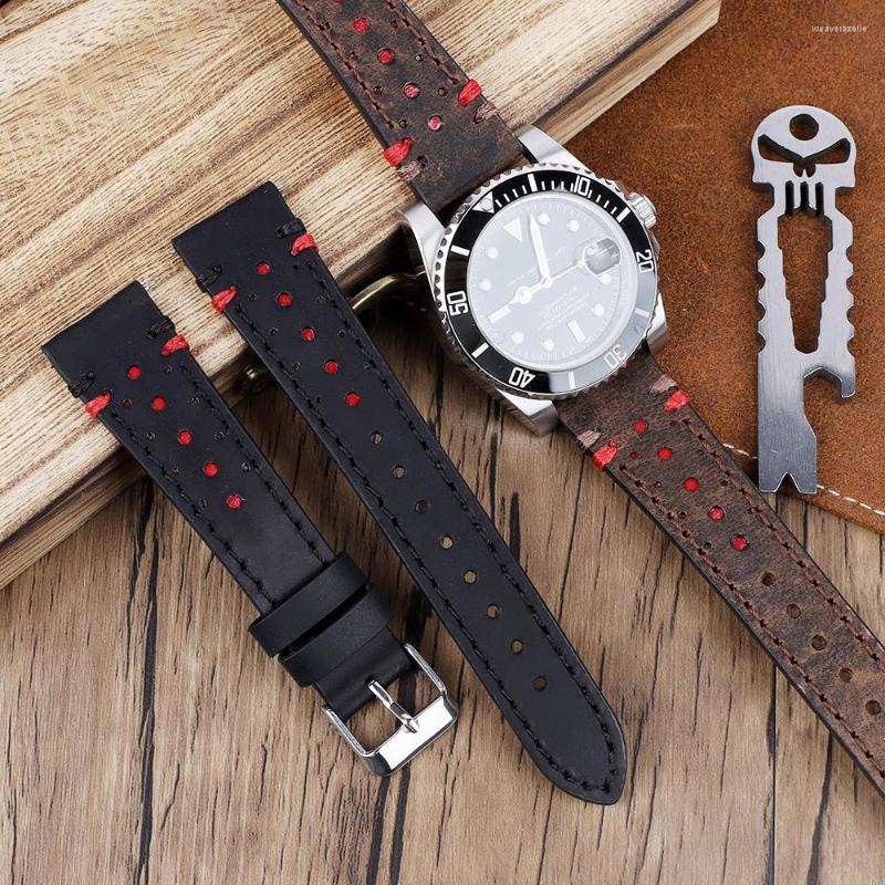 Watch Bands Retro Handmade Genuine Leather Band Strap 20mm 22mm Porous Breathable Double Color Quick Release Accessories
Watch Bands Retro Handmade Genuine Leather Band Strap 20mm 22mm Porous Breathable Double Color Quick Release Accessories