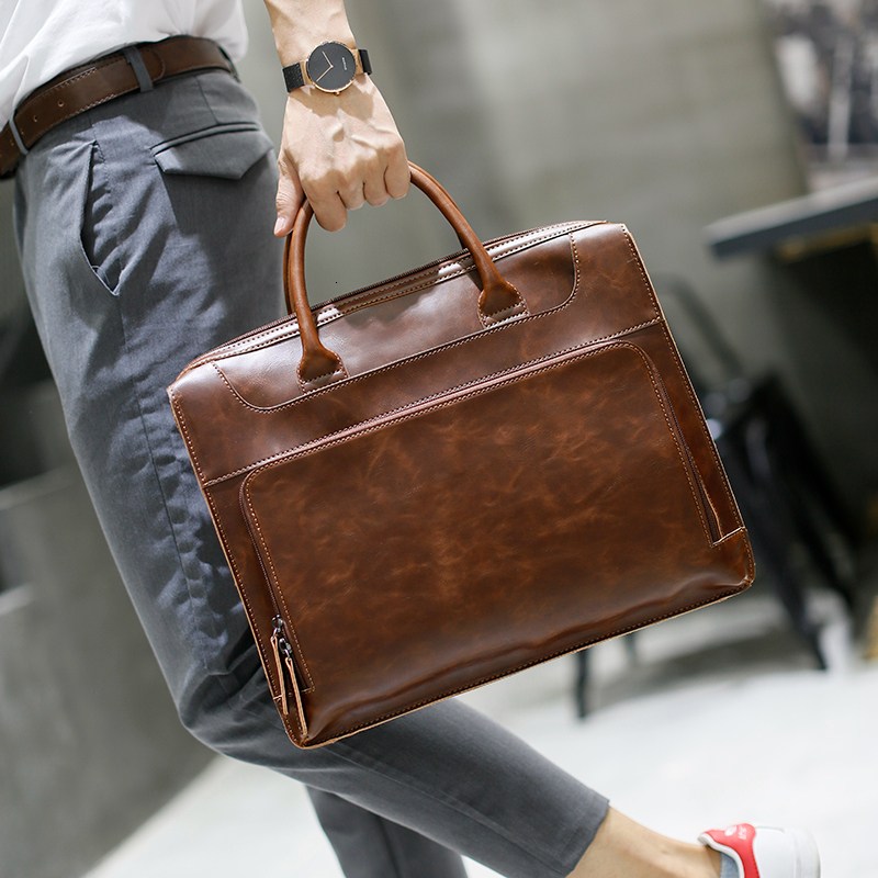 Briefcases Brand Men's Briefcase Handbag Crazy Horse Pu Leather Messenger Travel Bag Business Men Tote Bags Man Casual Crossbody Briefcases 230316, Clear
Briefcases Brand Men's Briefcase Handbag Crazy Horse Pu Leather Messenger Travel Bag Business Men Tote Bags Man Casual Crossbody Briefcases 230316, Clear