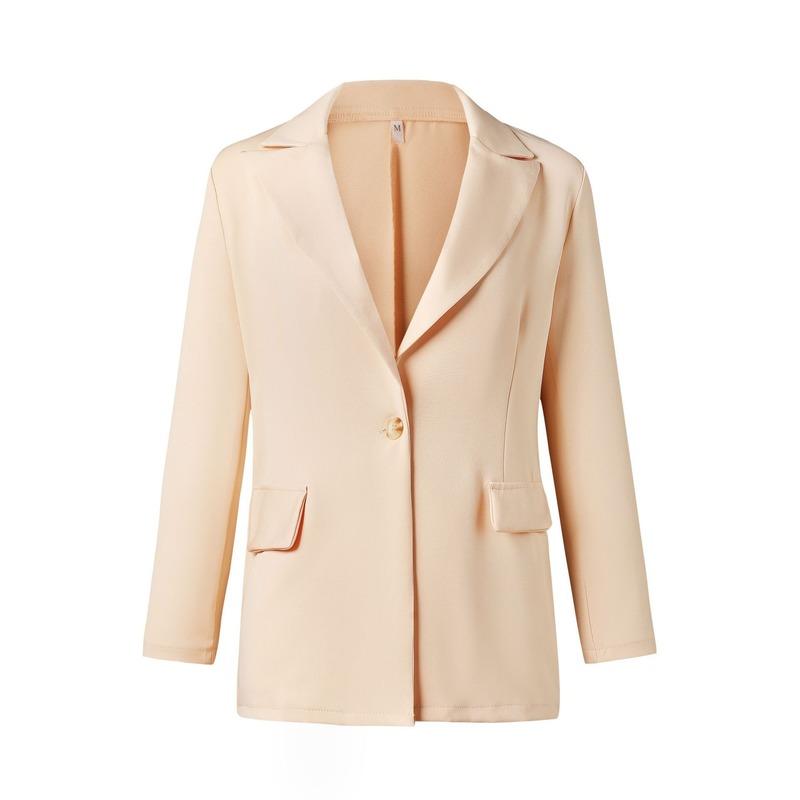 Women's Suits & Blazers Autumn And Winter Temperament Long-sleeved Slim Single-button Solid Color Jacket Small Suit Fall For Wom, Blue
Women's Suits & Blazers Autumn And Winter Temperament Long-sleeved Slim Single-button Solid Color Jacket Small Suit Fall For Wom, Blue
