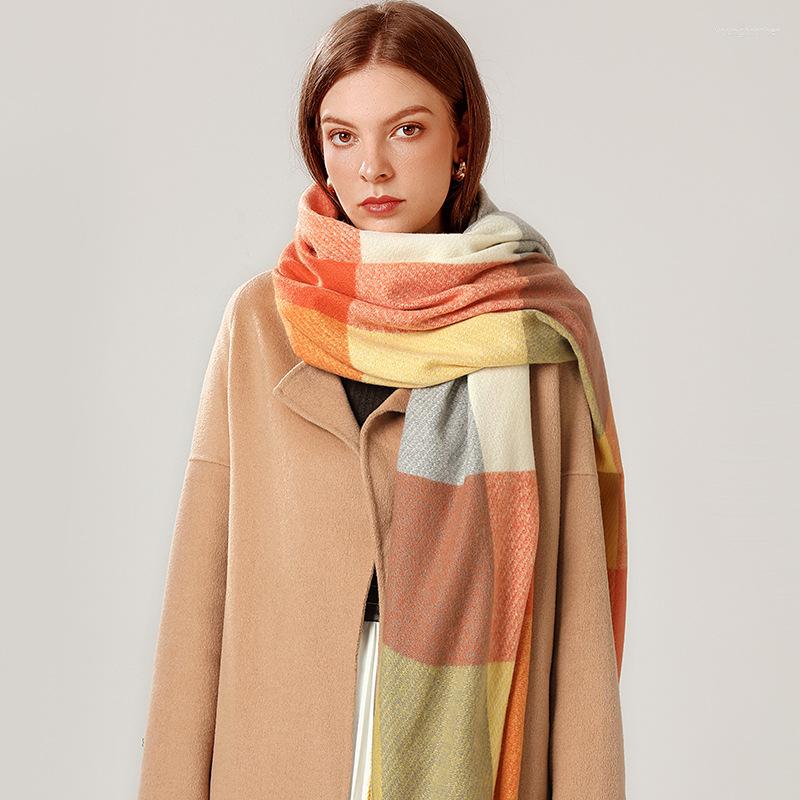 Scarves Black White Plaid Hijab Korean Style Cashmere Green Yellow Scarf For Women Tassel Shawls Wraps Winter Female Neck Warmer
Scarves Black White Plaid Hijab Korean Style Cashmere Green Yellow Scarf For Women Tassel Shawls Wraps Winter Female Neck Warmer