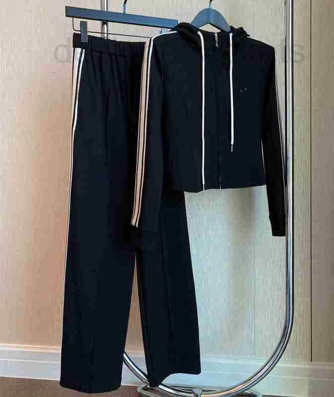 Women' Two Piece Pants designer Casual suit side webbing spring women' new triumphant slim fit 9H4S, Black2
Women' Two Piece Pants designer Casual suit side webbing spring women' new triumphant slim fit 9H4S, Black2