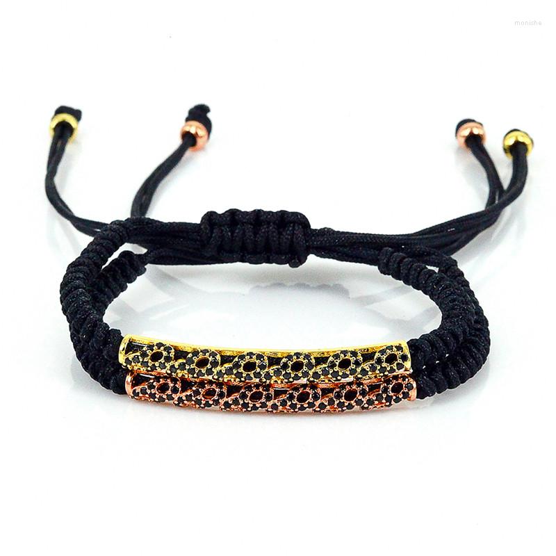 Charm Bracelets Macrame Braiding Bracelet Women Gift Rose Gold Color CZ Rope Weaven Vintage Style Good Luck Symbol
Charm Bracelets Macrame Braiding Bracelet Women Gift Rose Gold Color CZ Rope Weaven Vintage Style Good Luck Symbol