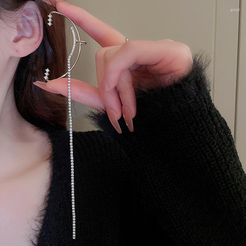 Backs Earrings Lovelink Simple Silver Color Geometric Clip For Women Retro Star Zircon Long Tassel Ear Girls Fashion Jewelry
Backs Earrings Lovelink Simple Silver Color Geometric Clip For Women Retro Star Zircon Long Tassel Ear Girls Fashion Jewelry