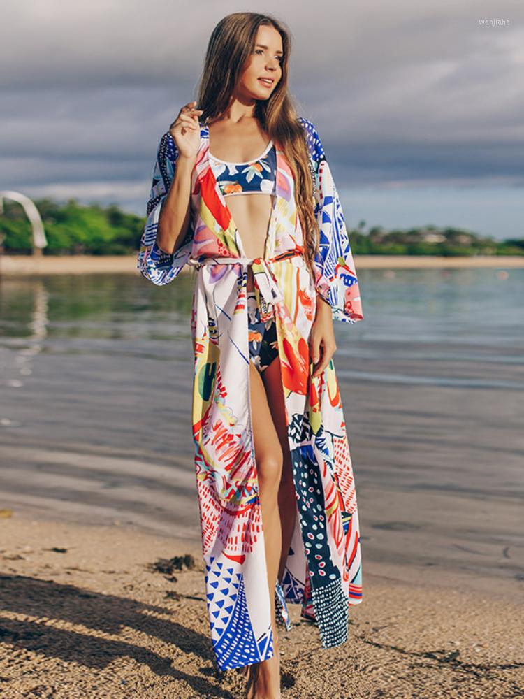 Women's Swimwear Floral Beach Kimono Swimsuit Cover Up Bathing Suit Women Summer Pareos De Playa Mujer Factory Directly Supply, Blue beach kimono
Women's Swimwear Floral Beach Kimono Swimsuit Cover Up Bathing Suit Women Summer Pareos De Playa Mujer Factory Directly Supply, Blue beach kimono