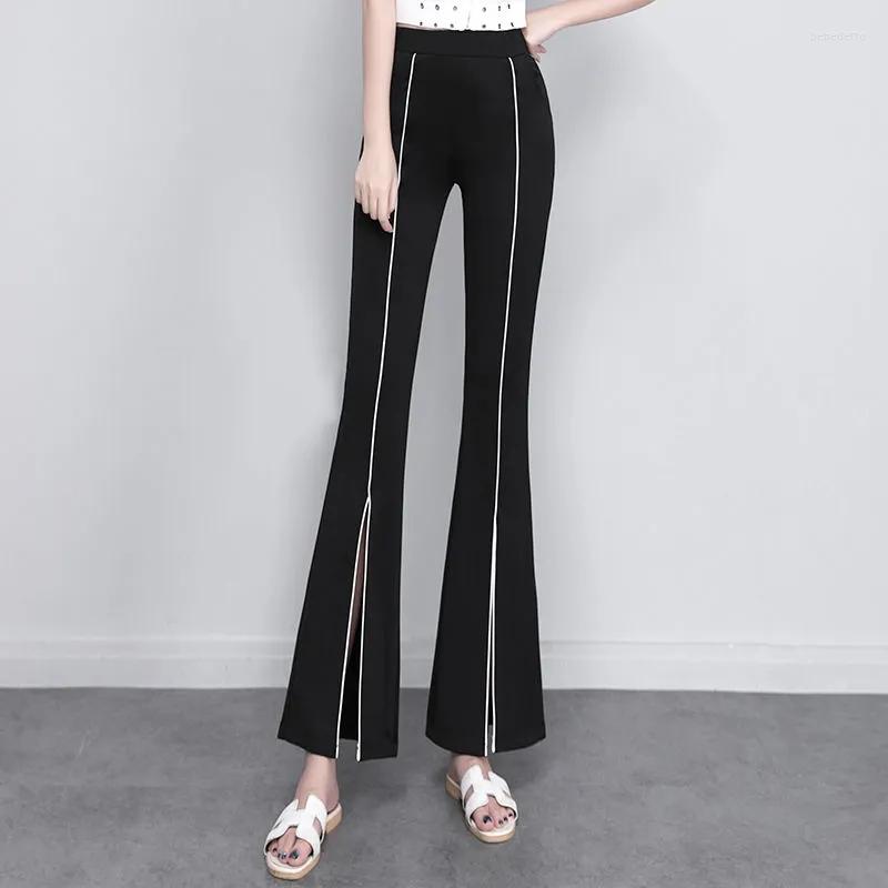 Women' Pants High Waist Casual Women' Spring Fashion Split Micro Bell-bottoms Wide Leg Black Mopping Suit
Women' Pants High Waist Casual Women' Spring Fashion Split Micro Bell-bottoms Wide Leg Black Mopping Suit